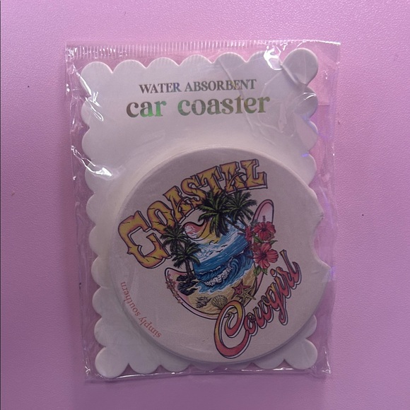 Simply Southern Car Coasters Coastal Cowgirl - Picture 2 of 4